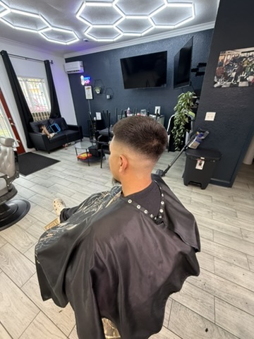 Fresh taper under the hex lights